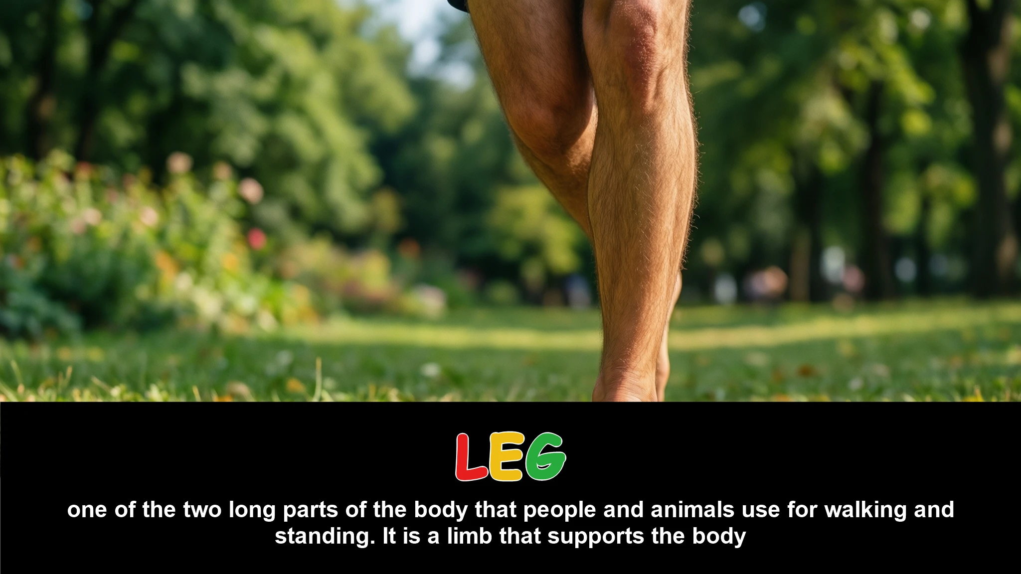 English Illustration for leg